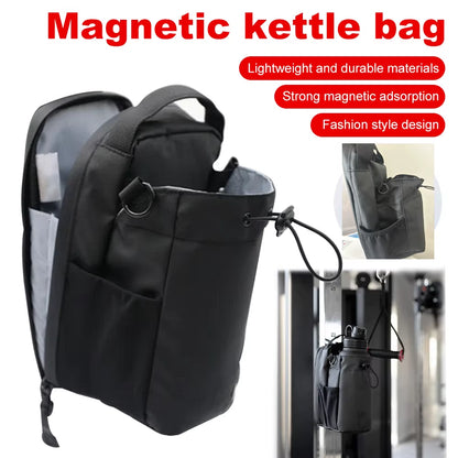 2025 Magnetic Gym Sling Bag Water Bottle & Phone Holder Waterproof Crossbody Bag for Outdoor Sports Travel Fitness Accessories